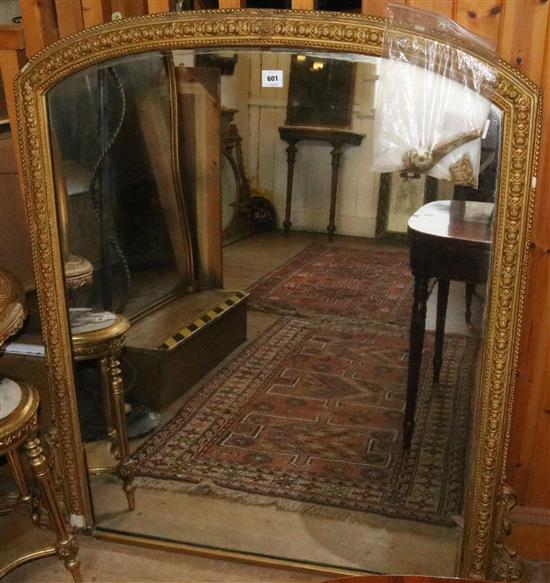 Large gilt framed mirror(-)